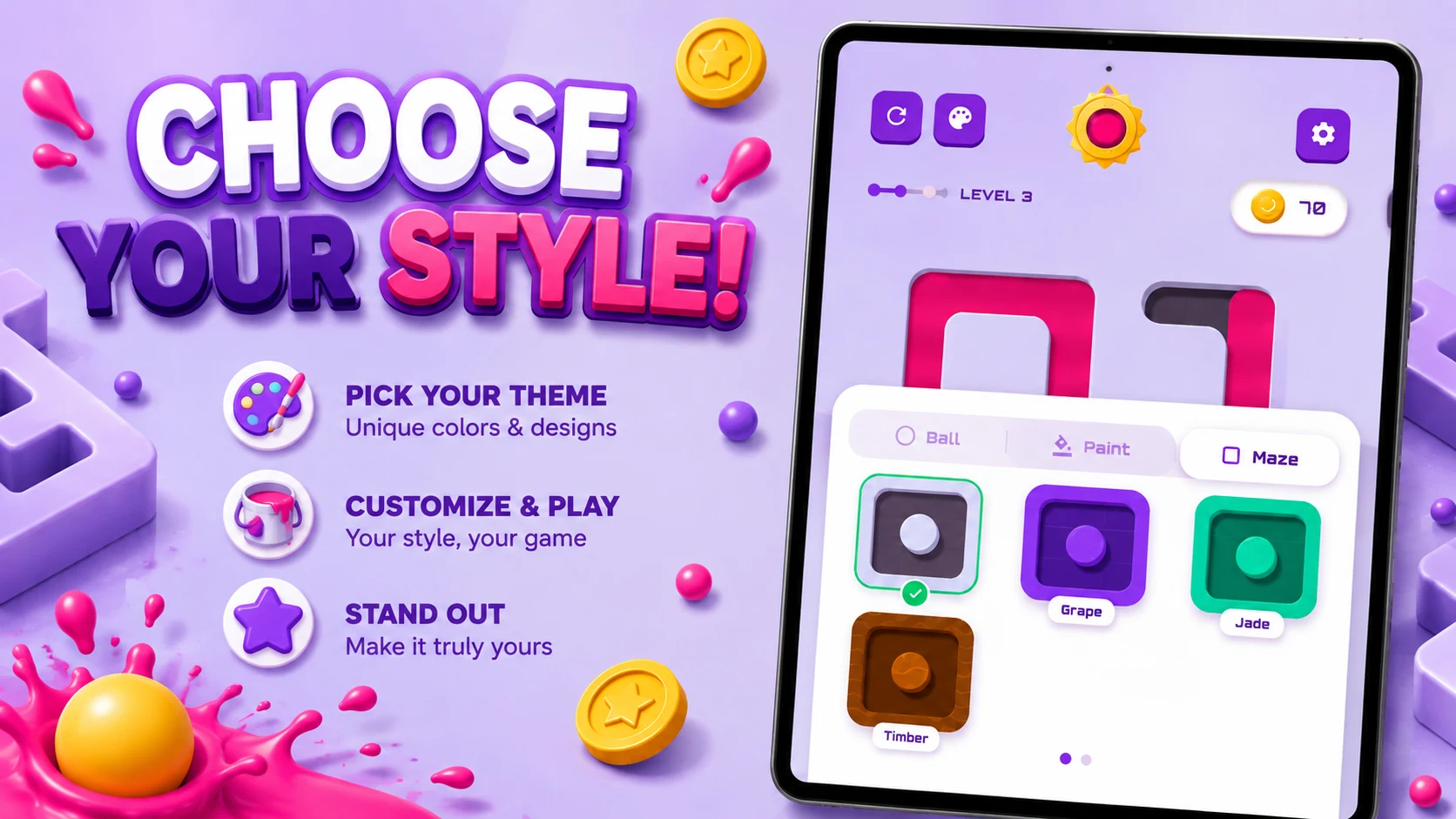 Ball Color Maze Adventure screenshot