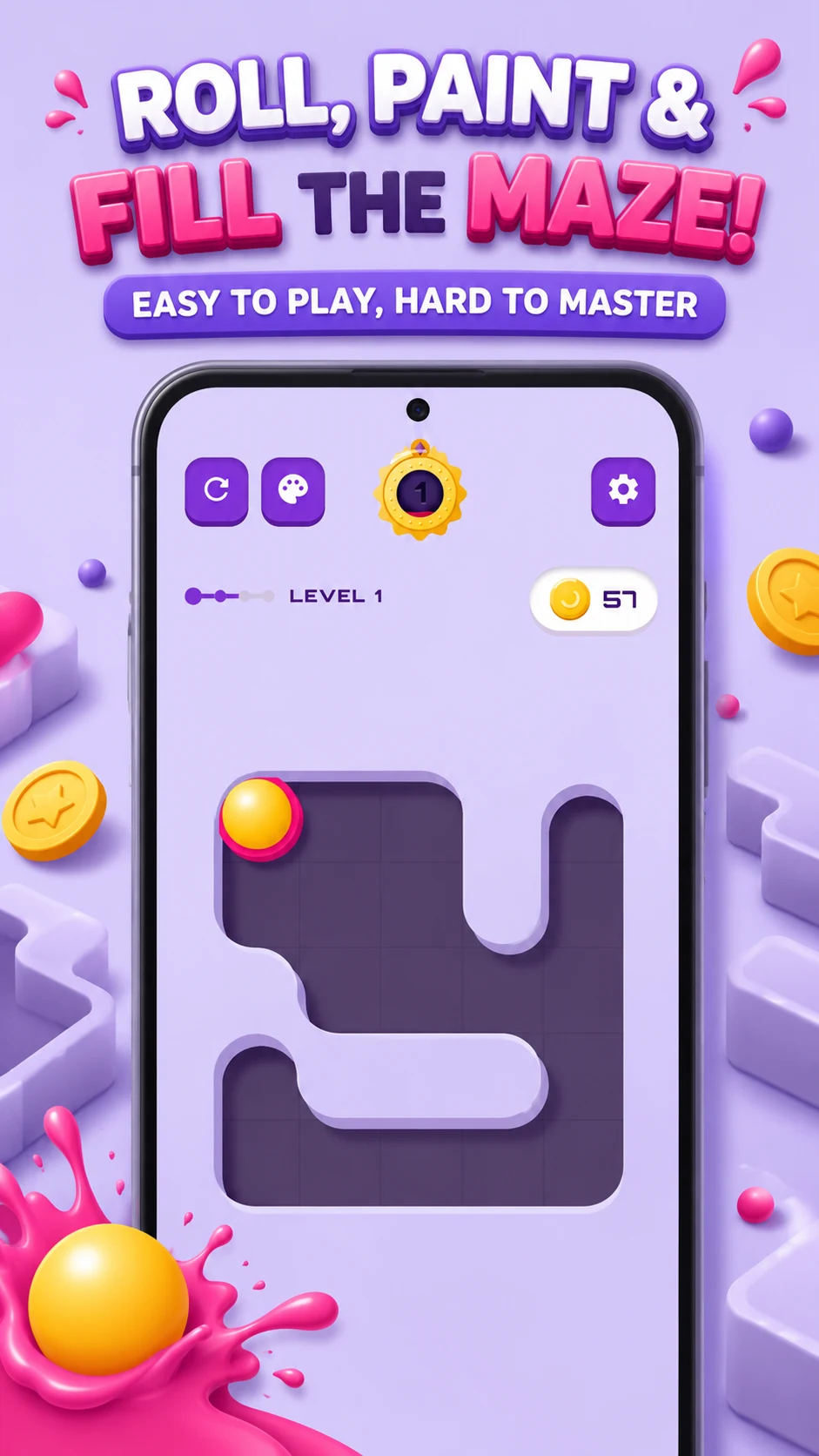 Ball Color Maze Adventure screenshot