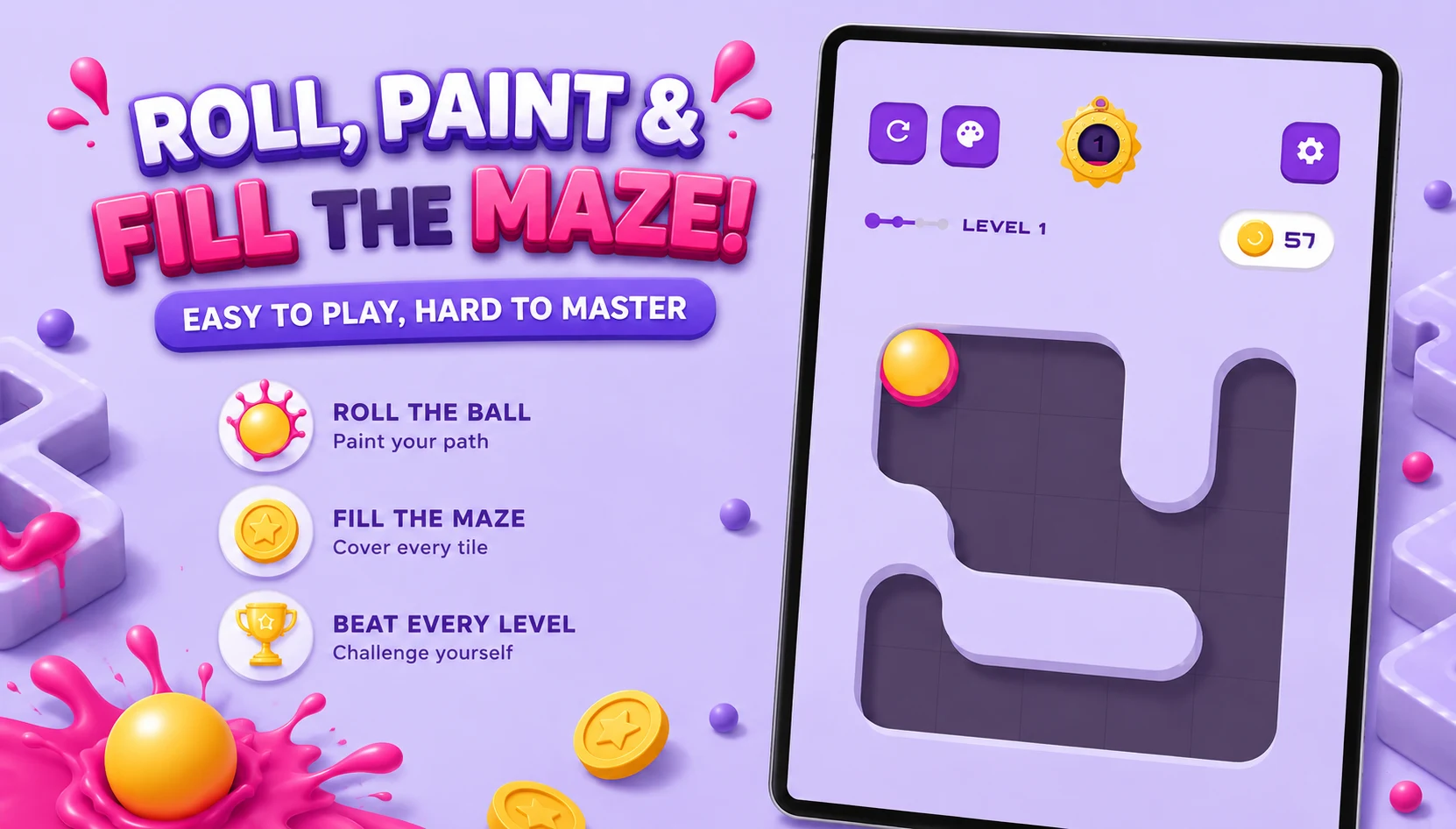 Ball Color Maze Adventure screenshot