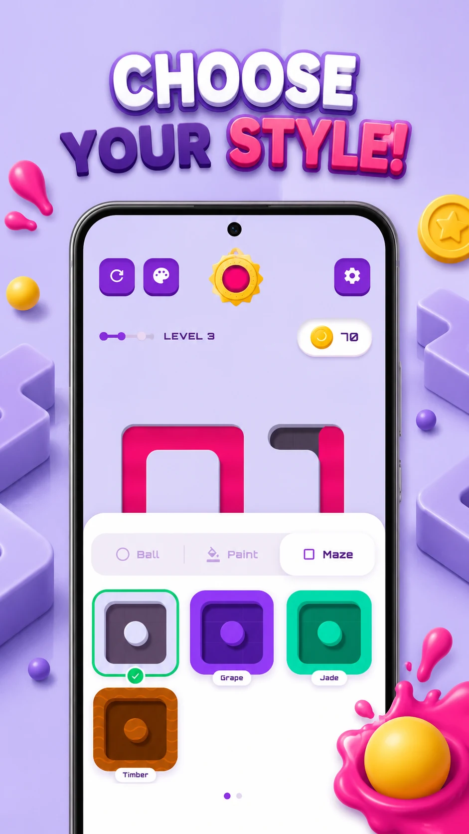 Ball Color Maze Adventure screenshot