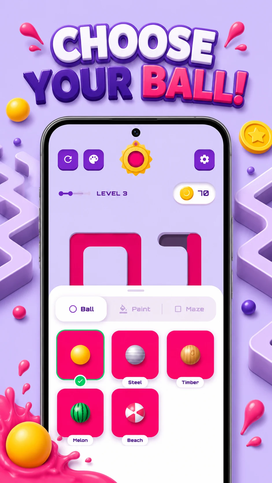 Ball Color Maze Adventure screenshot